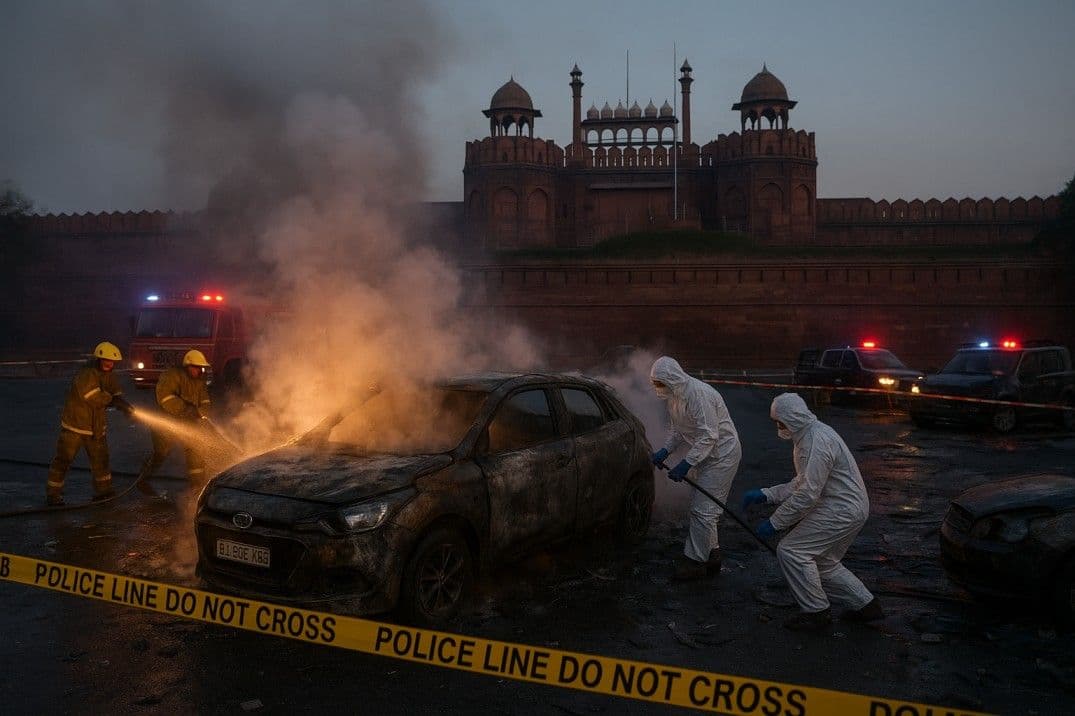 Car Explosion Near Delhi Red Fort Probe Under Anti Terror Law