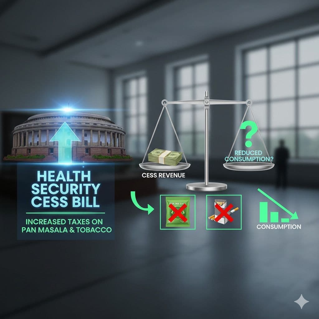 Lok Sabha S Health Security Cess Bill Will Increased Taxes On Pan Masala And Tobacco Lower Consu